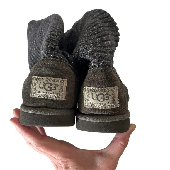 UGG Classic Cardy Button Detailed Knit Tall Boots - Picture 9 of 11